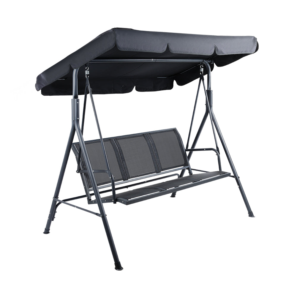 Gardeon Outdoor 3 Seater Swing Chair With Canopy