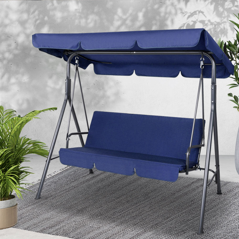 Gardeon Canopy Swing Chair - Navy