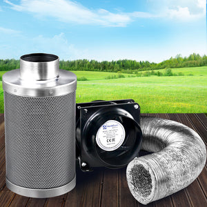 Green Fingers Ventilation Fan and Active Carbon Filter Ducting Kit 