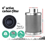 Greenfingers Hydroponic Activated Carbon Filter Grow Tent Ventilation Kit 6 inch