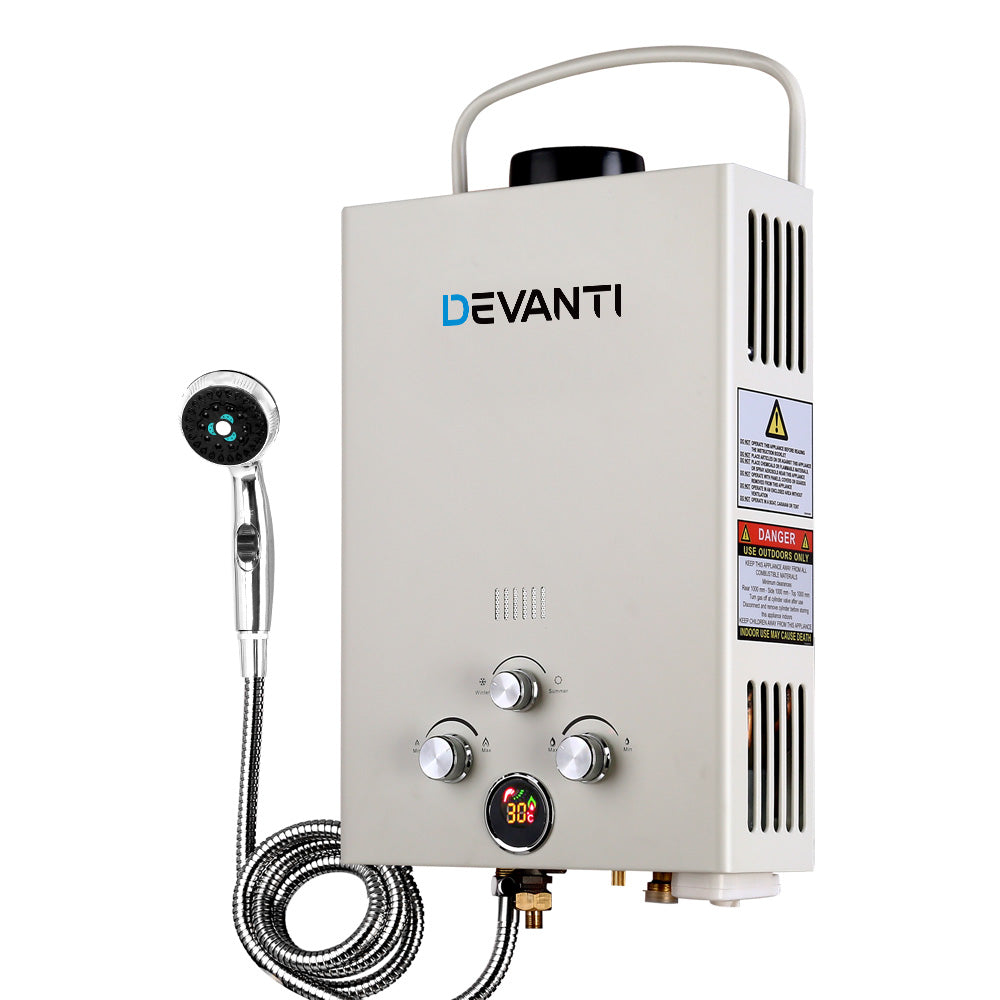 Devanti Portable Gas Hot Water Heater and Shower