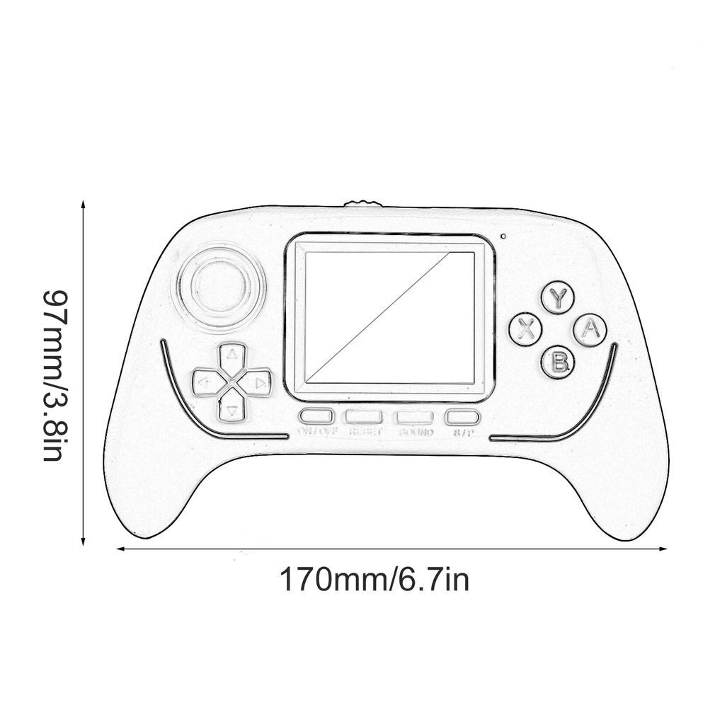 16 Bit Built-in 788 In 1 Handheld Game Player Digital Pocket Game HD Rocker Eyecare Cartridges Video Game Console For Kids Child