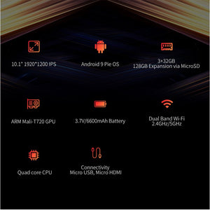 Alldocube iPlay10 Pro 10.1 inch Wifi Tablet  Android 9.0  MT8163  quad core 1200*1920 IPS Tablets PC RAM 3GB ROM 32GB HDMI OTG