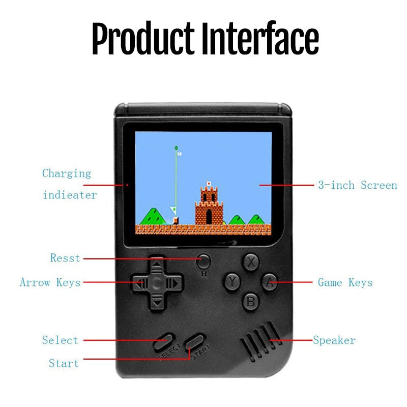 New 400 Games Console Retro Video Game Toys For Adults Mini Portable Console Handheld Gaming Consoles