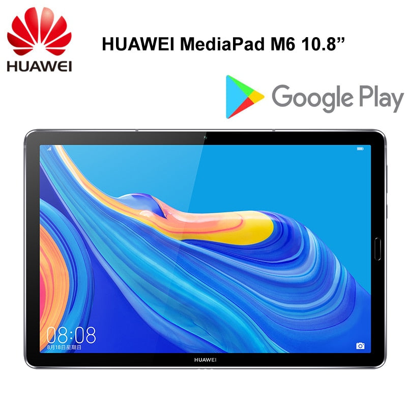 Original HUAWEI MediaPad M6 10.8 inch Kirin 980 Octa Core Android 9.0 Tablet Type-C 7500mAh 2560x1600 Fingerprint IPS Screen