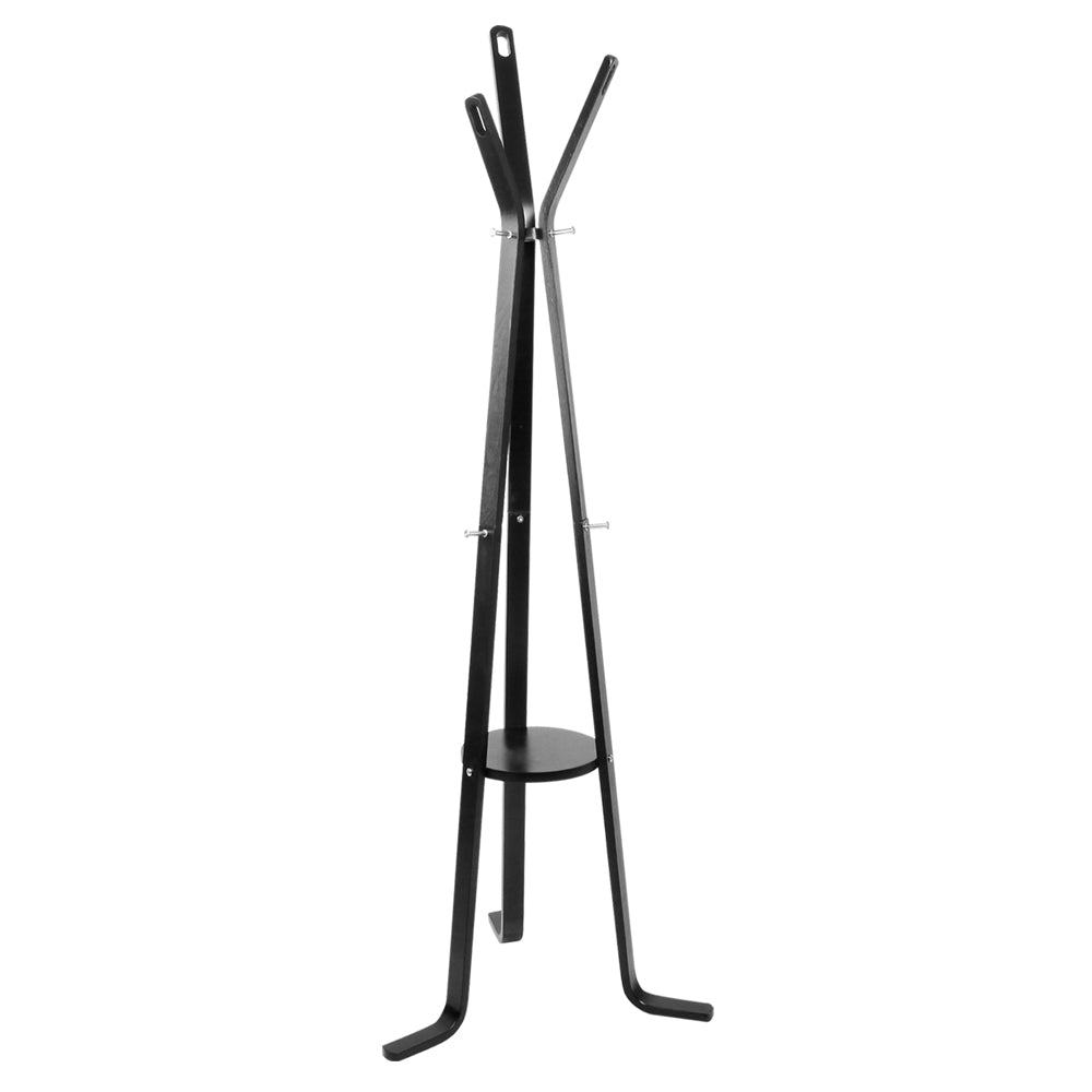 Artiss Wooden Coat Hanger Stand - Black