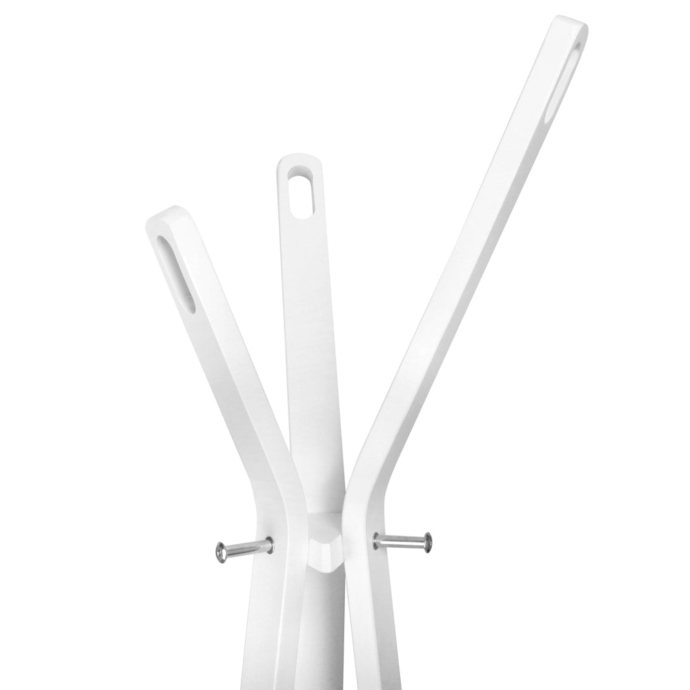 Artiss Wooden Coat Hanger Stand - White