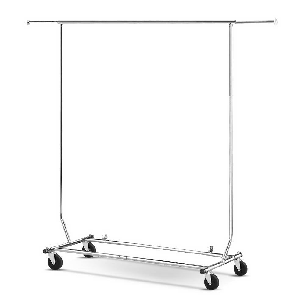 6FT Portable Garment Rack Clothes Hanger Stand Coat Display Rack