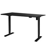 Electric Motorised Height Adjustable Standing Desk - Black Frame with 100cm Black Top