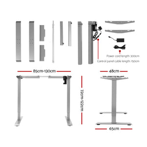 Artiss Standing Desk Height Adjustable Motorised Electric Sit Stand Table Riser 140cm