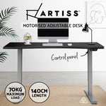 Artiss Standing Desk Sit Stand Table Height Adjustable Motorised Frame Riser with Curved Desk Top