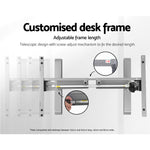 Artiss Standing Desk Sit Stand Table Height Adjustable Motorised Frame Riser with Curved Desk Top