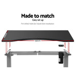 Artiss Standing Desk Sit Stand Table Height Adjustable Motorised Frame Riser with Curved Desk Top