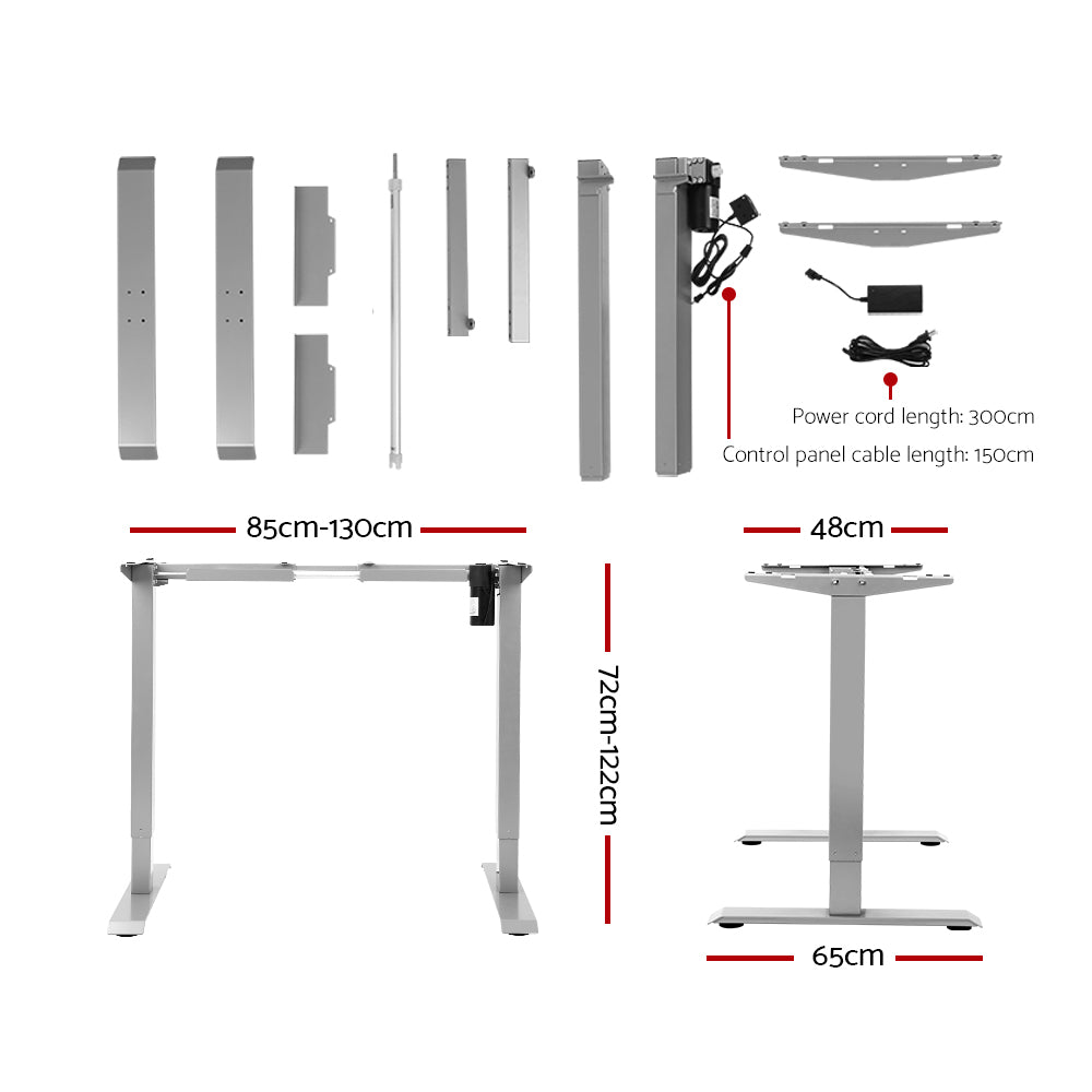 Artiss Standing Desk Height Adjustable Motorised Electric Sit Stand Computer Table 140cm