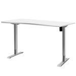 Artiss Standing Desk Sit Stand Table Height Adjustable Motorised Frame Riser 140cm Curved Desk Top