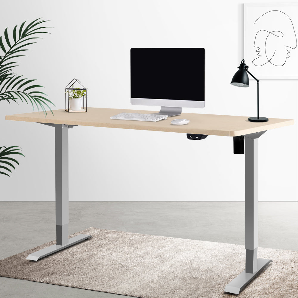 Artiss Standing Desk Sit Stand Table Height Adjustable Motorised Electric Frame Riser 100cm Desktop