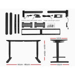 Artiss Motorised Standing Desk - Black