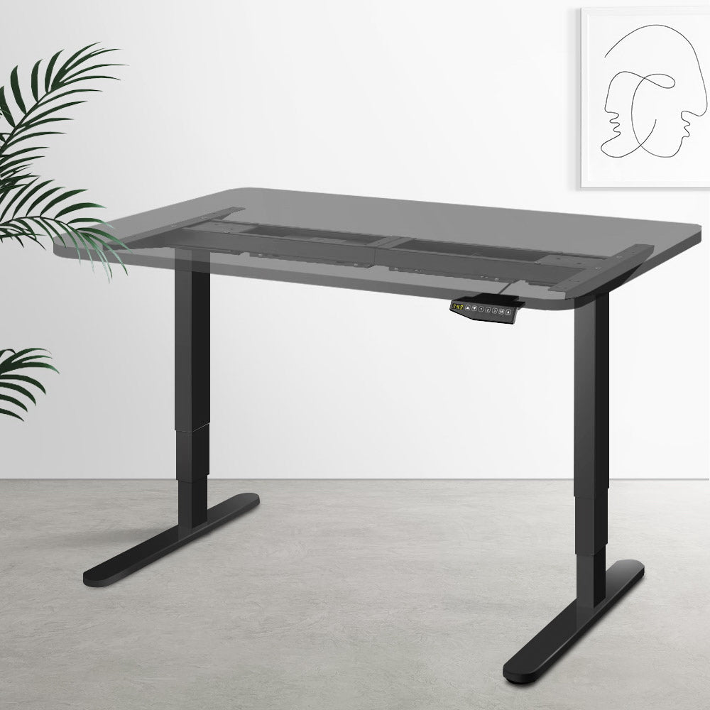 Artiss Motorised Standing Desk - Black