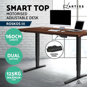 Artiss Electric Motorised Height Adjustable Standing Desk Laptop 2-Motor 160cm