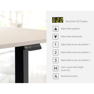 Artiss 150cm Motorised Electric Height Adjustable Standing Desk Table Dual Motor