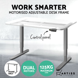 Artiss Motorised Standing Desk - Grey