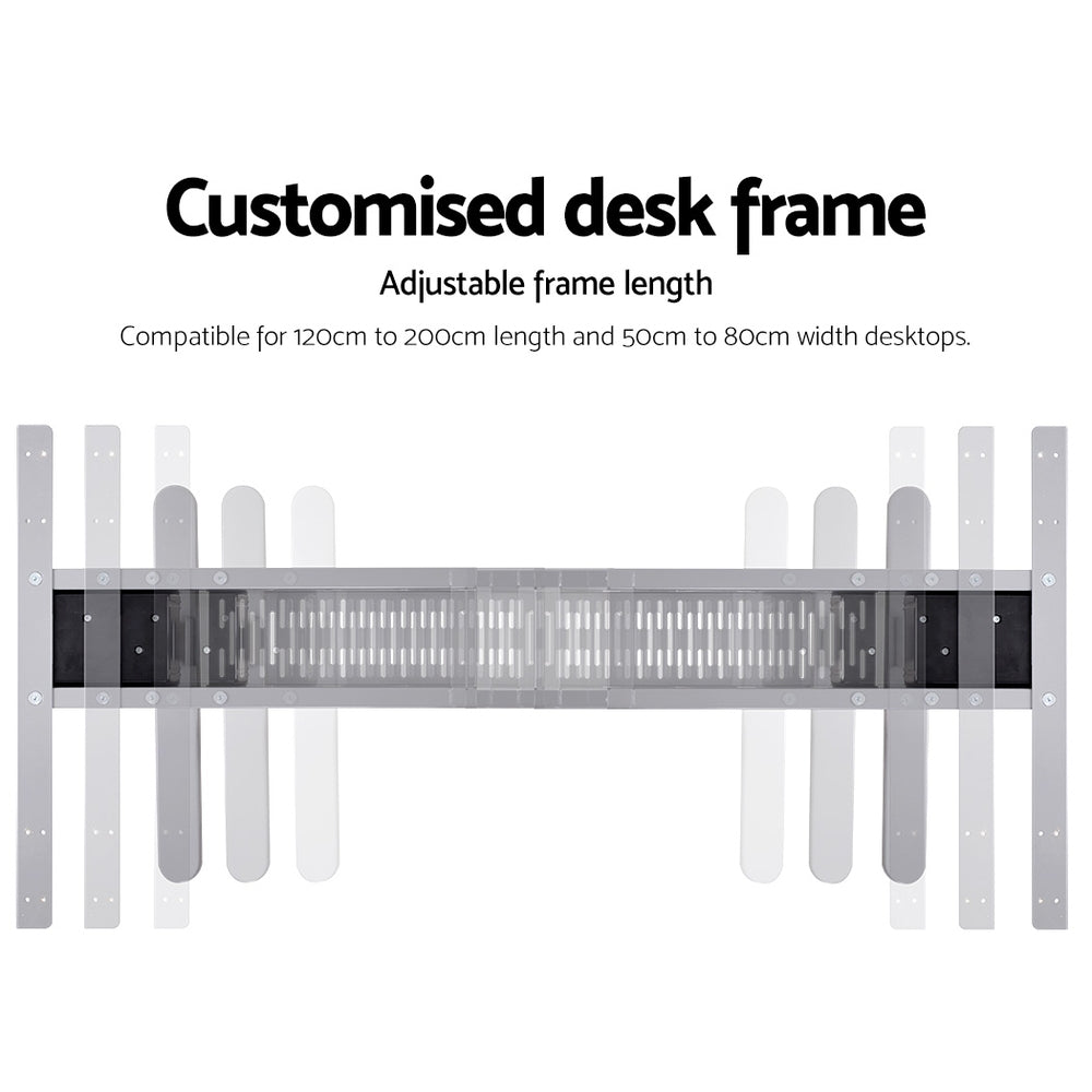 Artiss Motorised Standing Desk - Grey