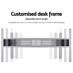 Artiss Motorised Standing Desk - Grey