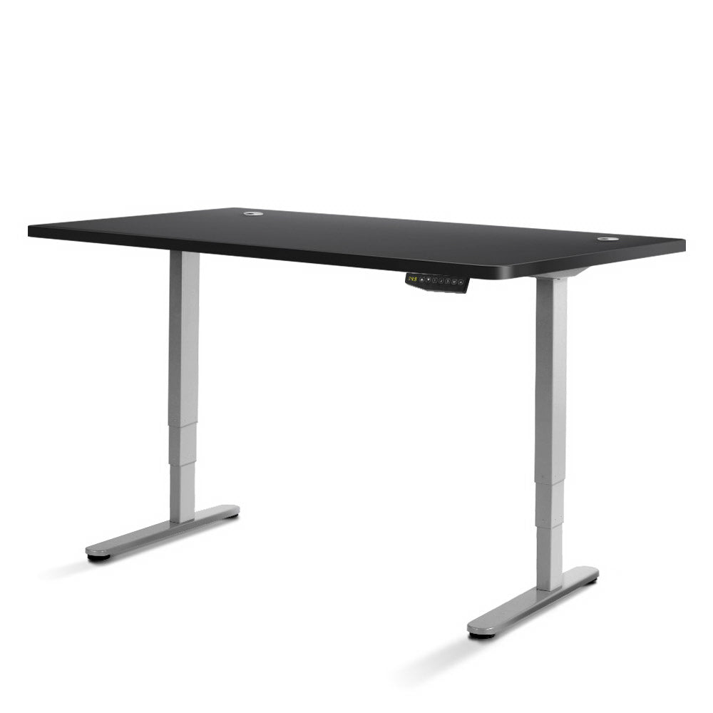 Artiss Height Adjustable Standing Desk Sit Stand Motorised Electric Roskos III Grey Black