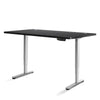 Electric Motorised Height Adjustable Standing Desk - Grey Frame with 160cm Black Top