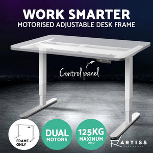 Artiss Motorised Standing Desk - White