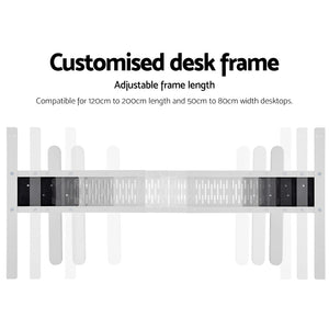 Artiss Motorised Standing Desk - White