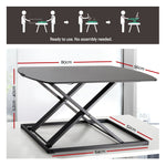 Height Adjustable Standing Desk - Black