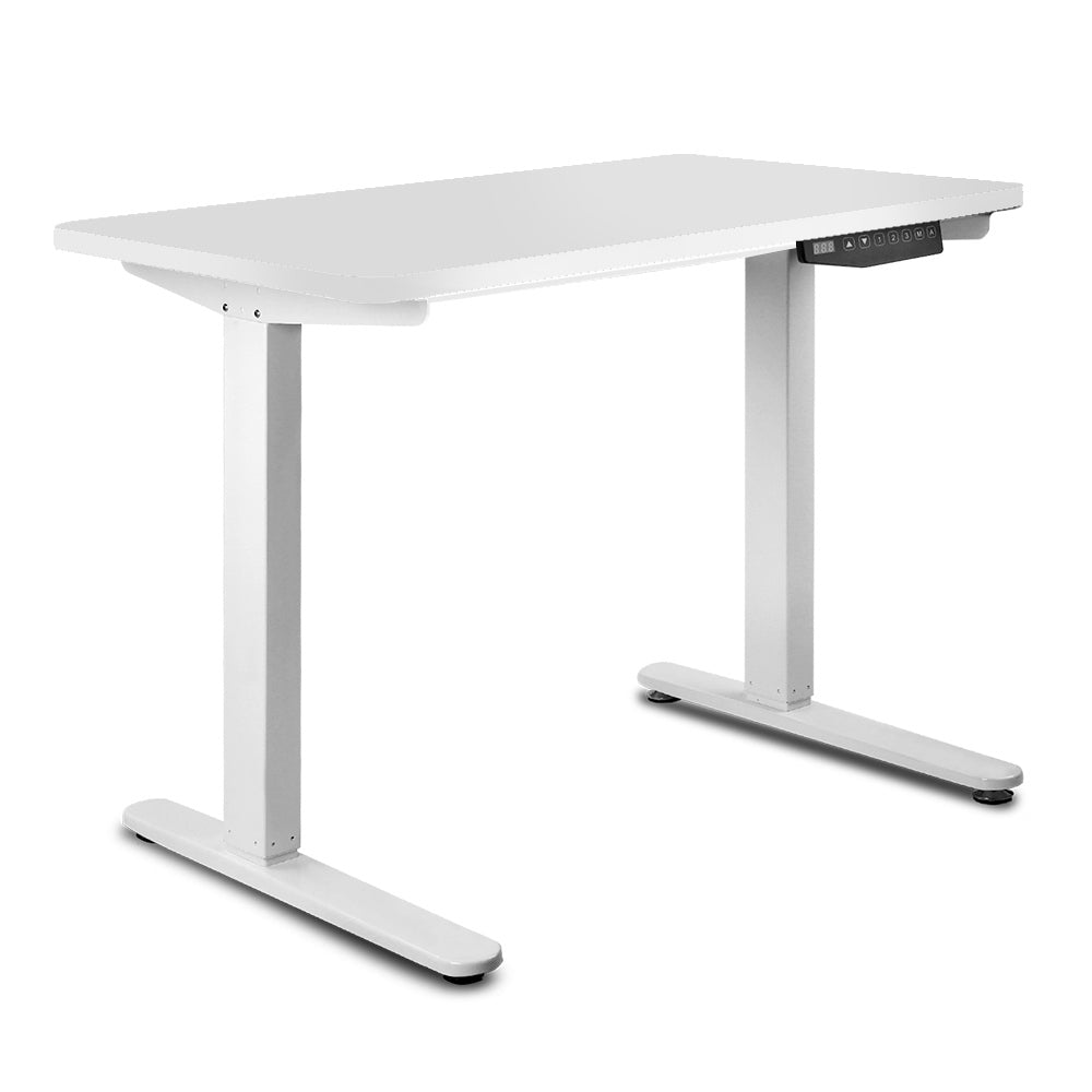 Motorised Height Adjustable Standing Desk - White