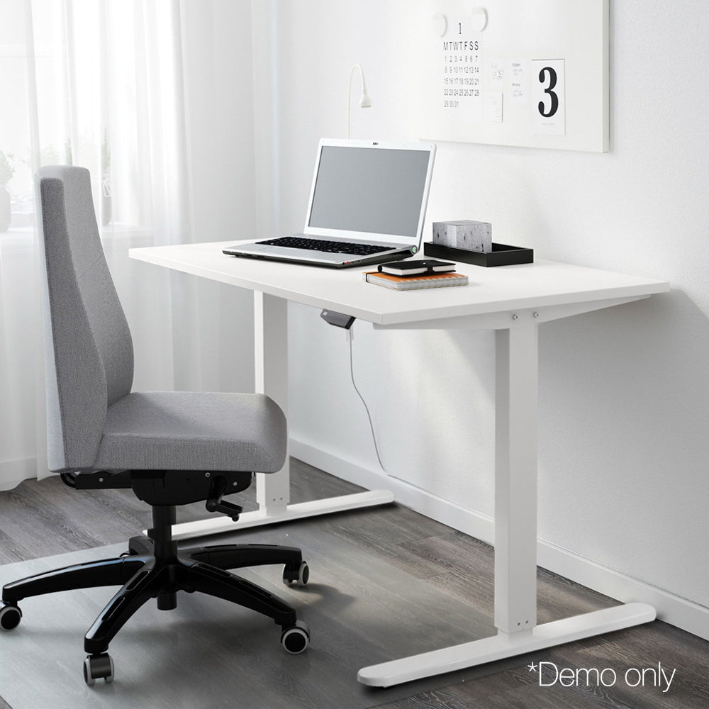 Motorised Height Adjustable Standing Desk - White