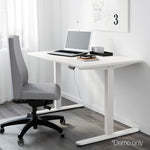 Motorised Height Adjustable Standing Desk - White