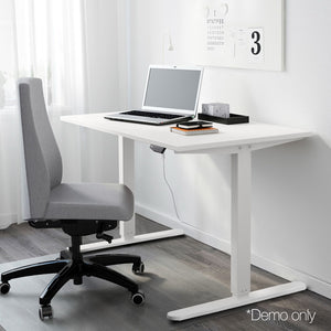 Motorised Height Adjustable Standing Desk - White