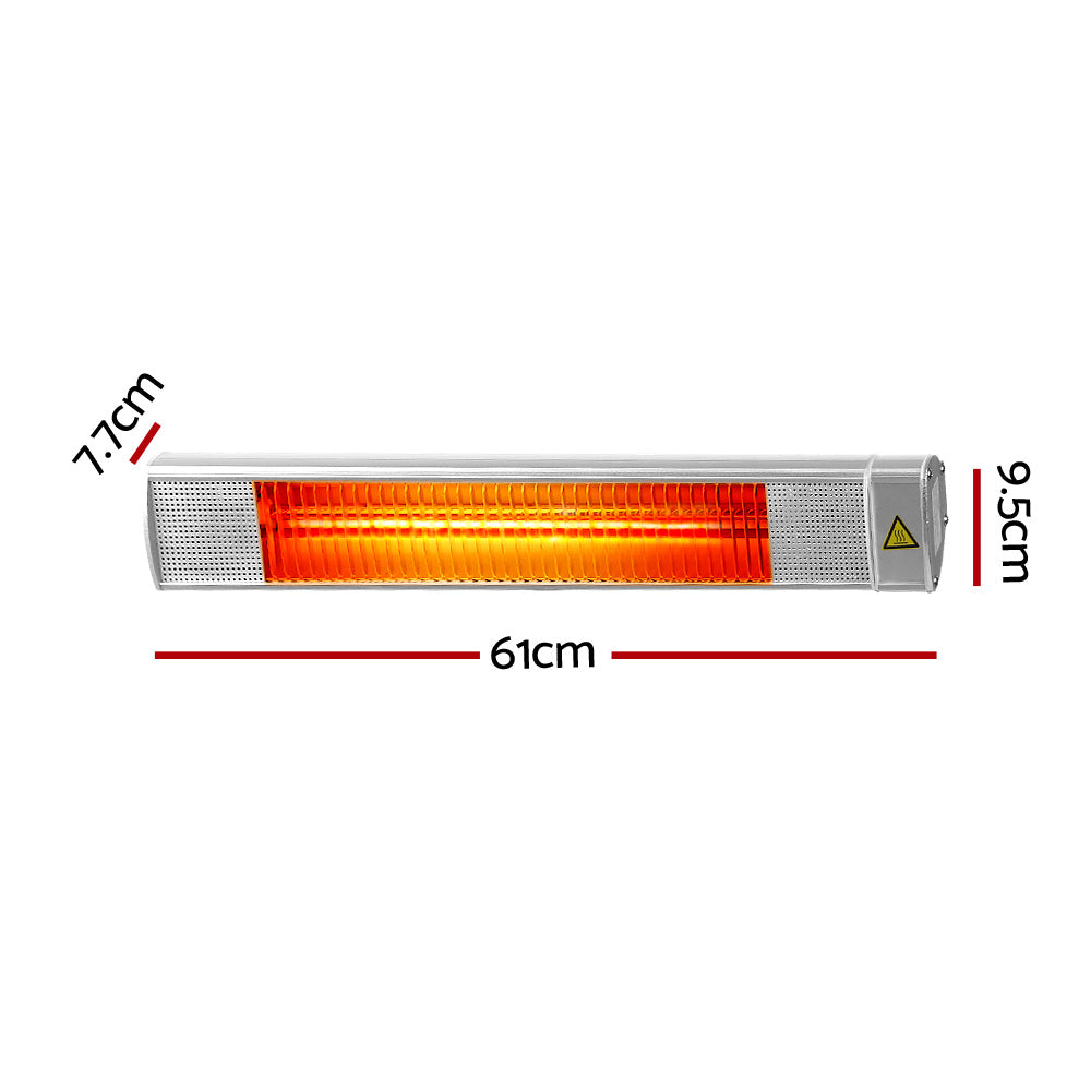 Devanti 2400W Electrocal Infrared Strip Patio Heater