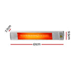 Devanti 2400W Electrocal Infrared Strip Patio Heater