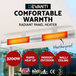 Devanti 3200W Electric Infrared Strip Patio Heater