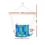 Gardeon Hammock Swing Chair - Blue & Green