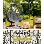 Gardeon Outdoor Hanging Swing Chair - Black