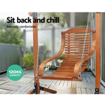 Gardeon Outdoor Furniture Timber Hammock Chair Wooden Patio Swing Lounge Chairs