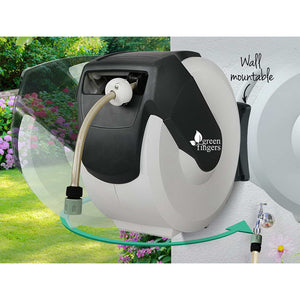 Green Fingers 20m Retractable Water Hose Reel