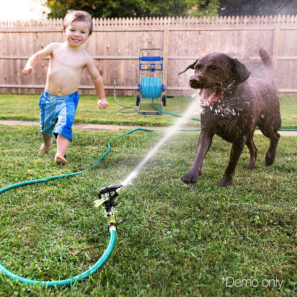 Green Fingers Stainless Steel Garden Hose - Blue & Silver