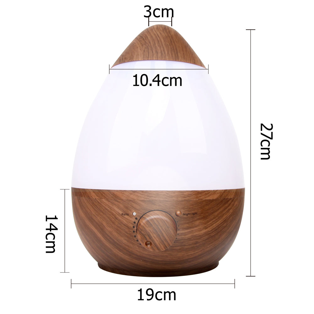 Devanti Cool Mist Air Humidifier 2.3L - Dark Wood