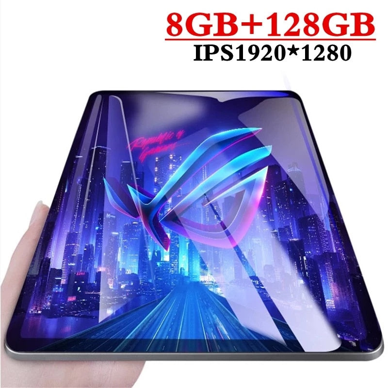 2019 New Google Play Android 9.0 OS 10.1 inch tablet Octa Core 8GB RAM 128GB ROM 2.5D Glass WIFI Tablets Dual SIM card 3G 4GLTE