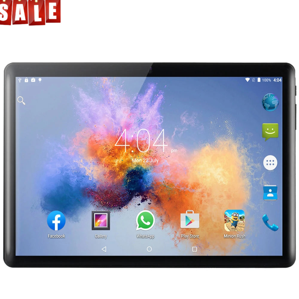 2019 New Tablet Pc 10.1 inch Android 9.0 Tablets 8GB+128GB Ten Core 3g 4g LTE Phone Call IPS pc Tablet WiFi GPS 10 inch Tablets