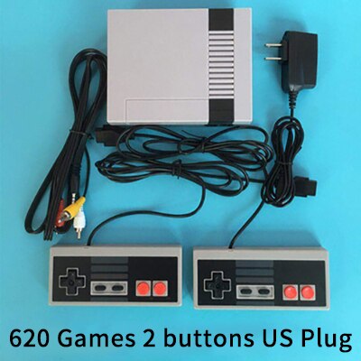 Mini TV Handheld Family Recreation Video Game Console AV Port Retro Built in 620 Classic Games Dual Gamepad Gaming Player