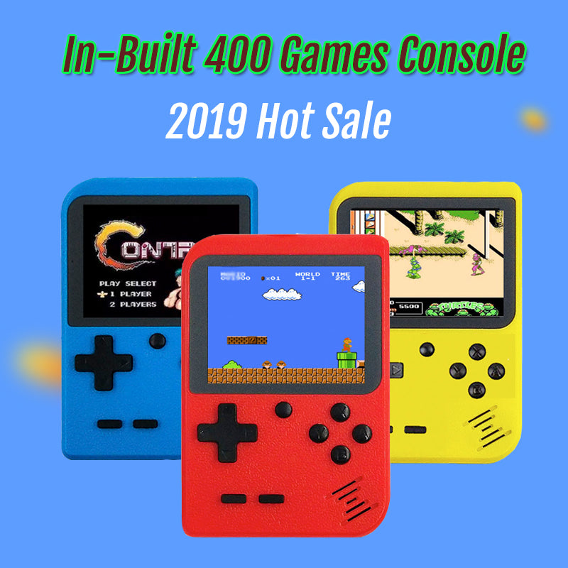 New Video Game Console Built-in 400 Retro Classic Games 3.0 Inch Screen Portable Mini Handheld Game Player