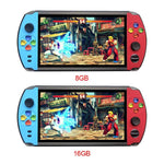 X19 Handheld Retro Game Console 7.0 inch IPS Screen Built-in 1600/2500 Classic Games 16GB Video Game Player For FC/GBA/NES Game